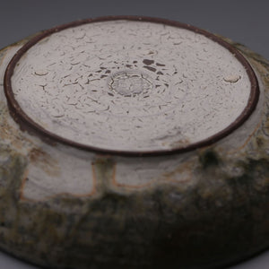 ash glazed plate / teapot stand 15cm
