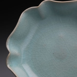 Ruyao celadon flower plate 15cm