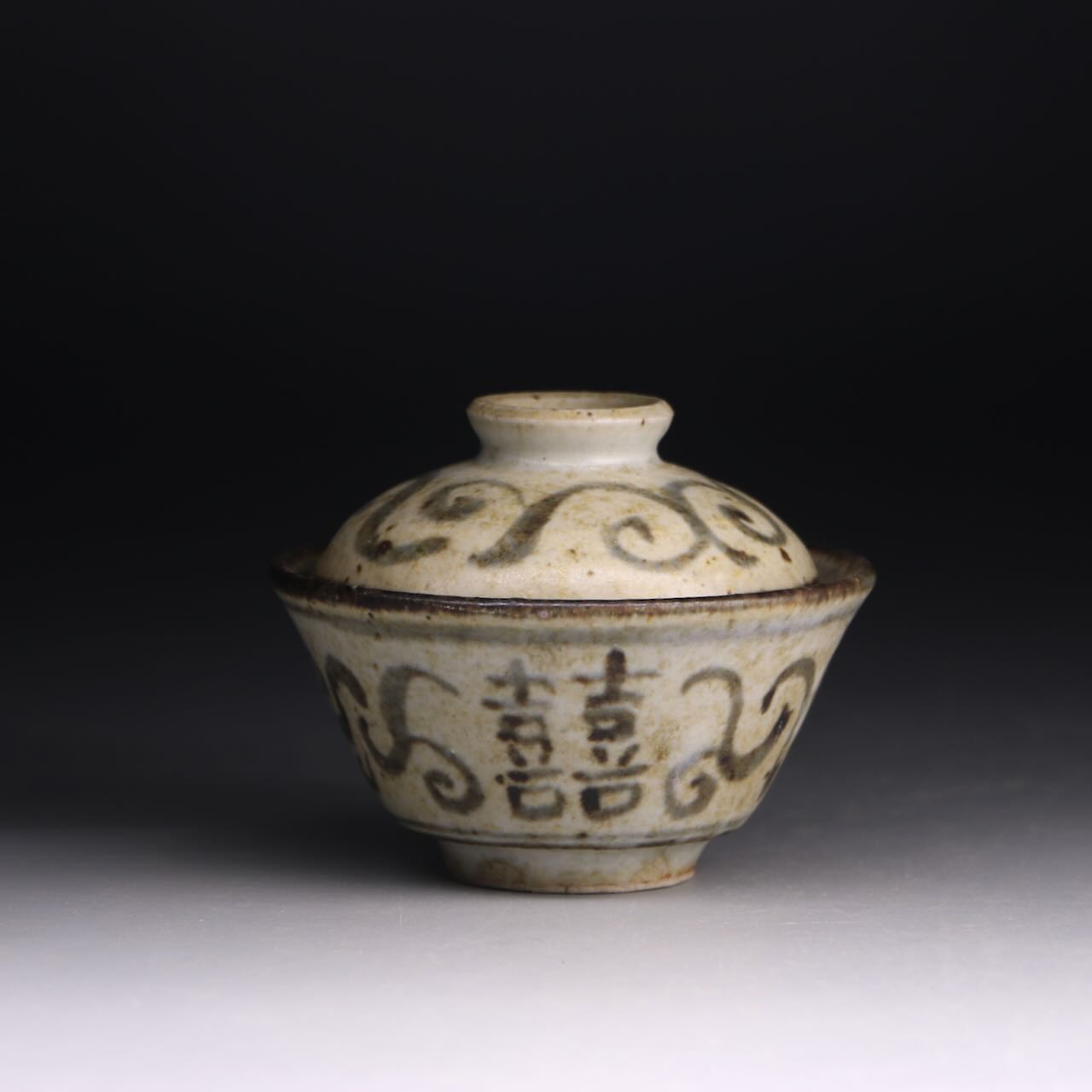 Antiqued qinghua gaiwan 95ml