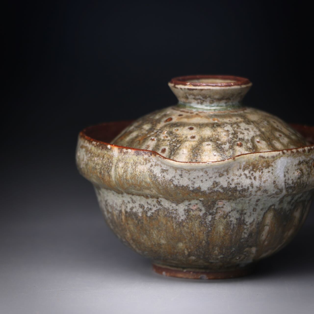 Ash glazed shibo & cup set 100ml
