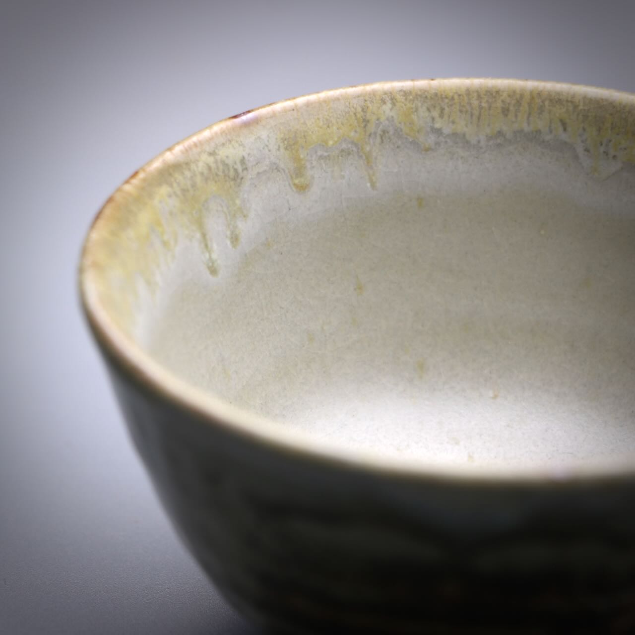 Ash glazed shibo & cup set 100ml B