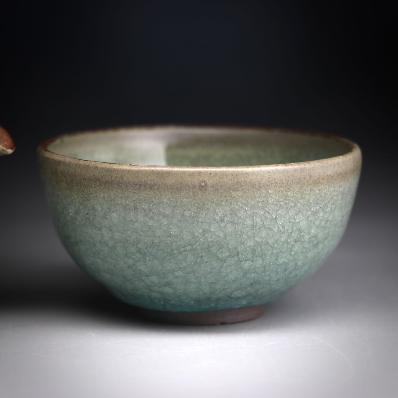 Ash glazed shibo & cup set 100ml F