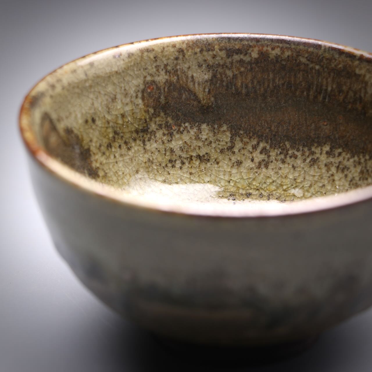 Ash glazed shibo & cup set 100ml J