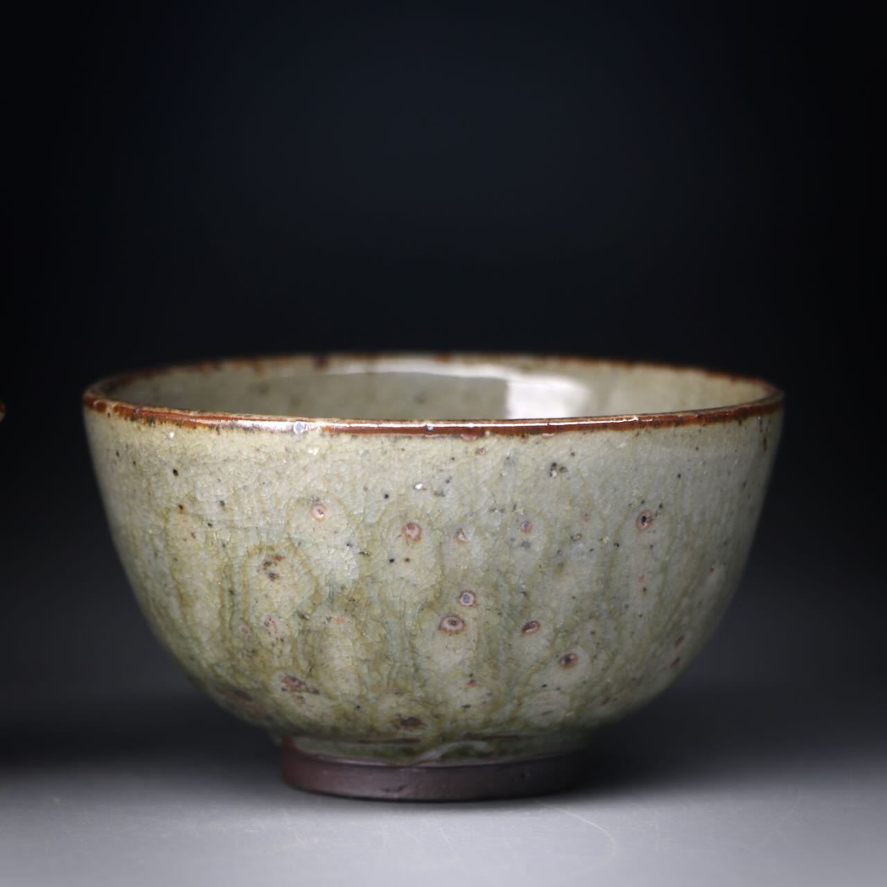 Ash glazed shibo & cup set 100ml K