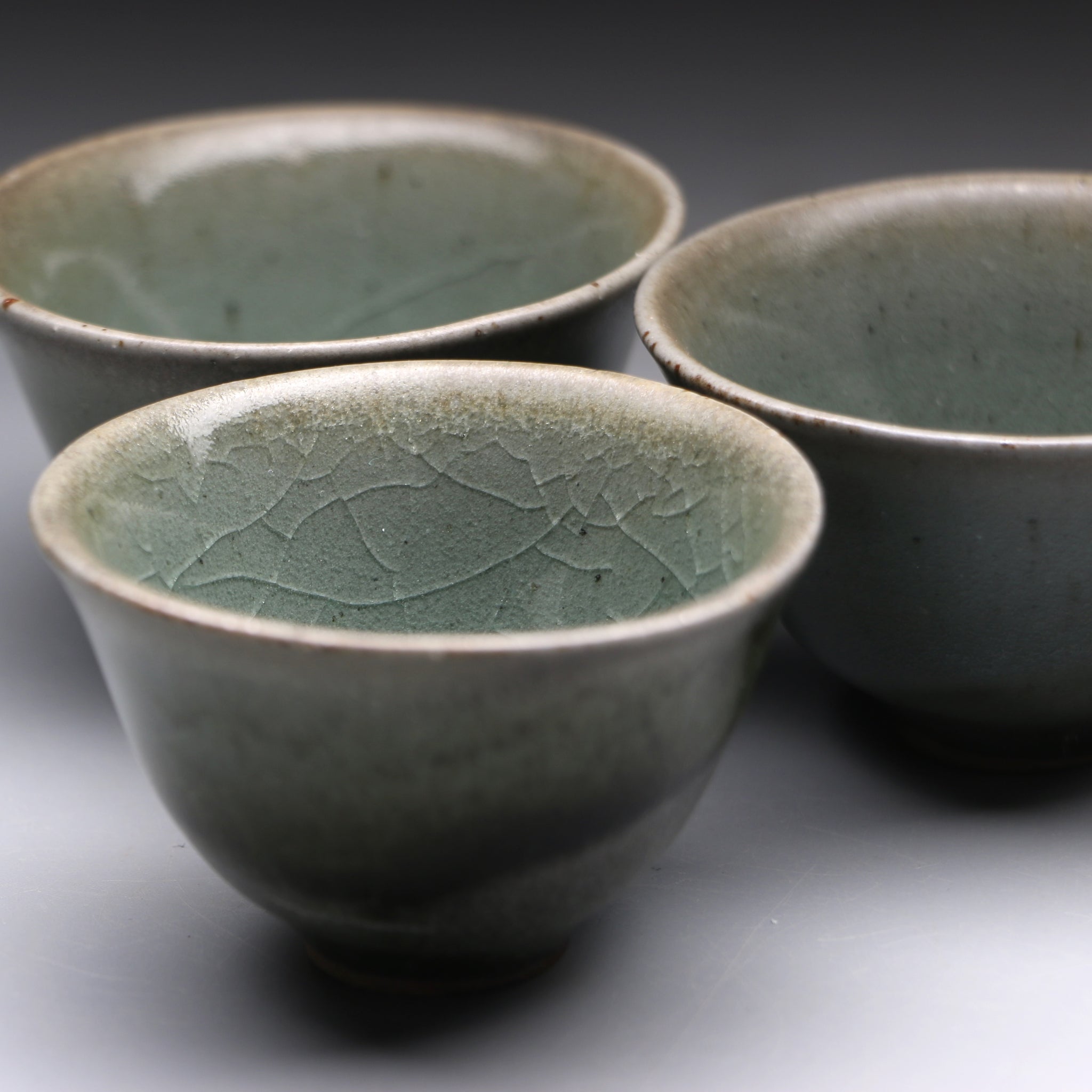 Celadon teacup set 30ml x 3 A