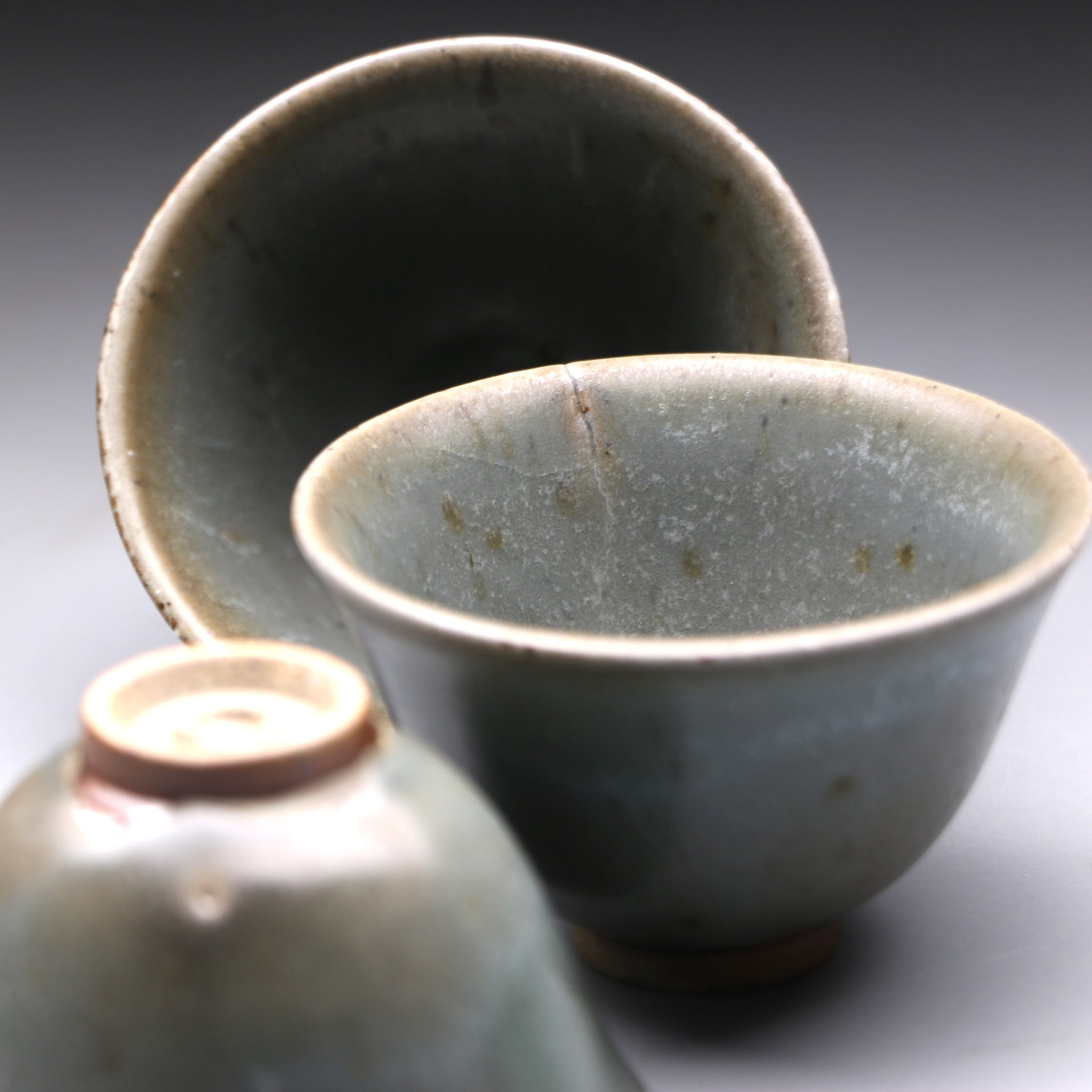 Celadon teacup set 30ml x 3 B