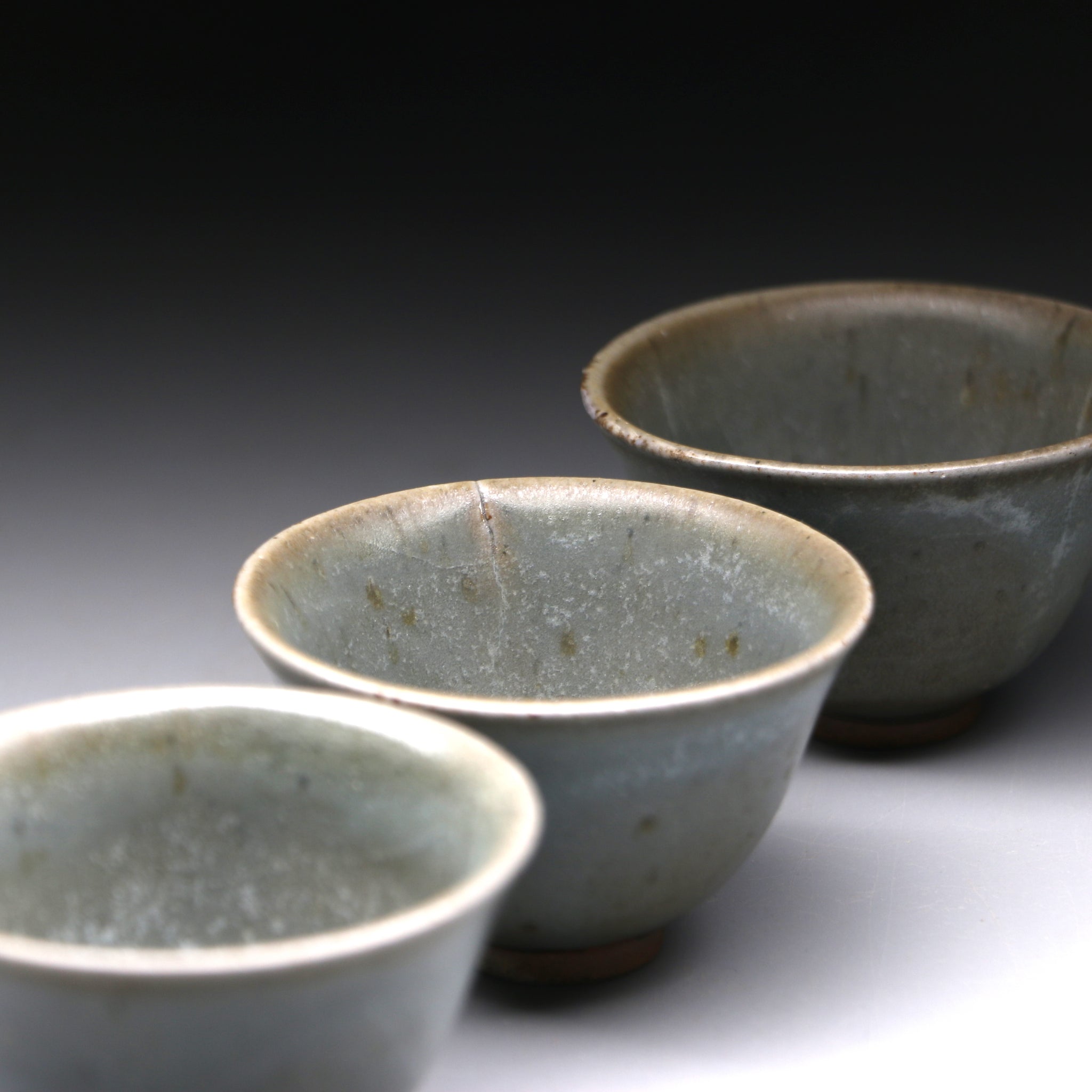 Celadon teacup set 30ml x 3 B