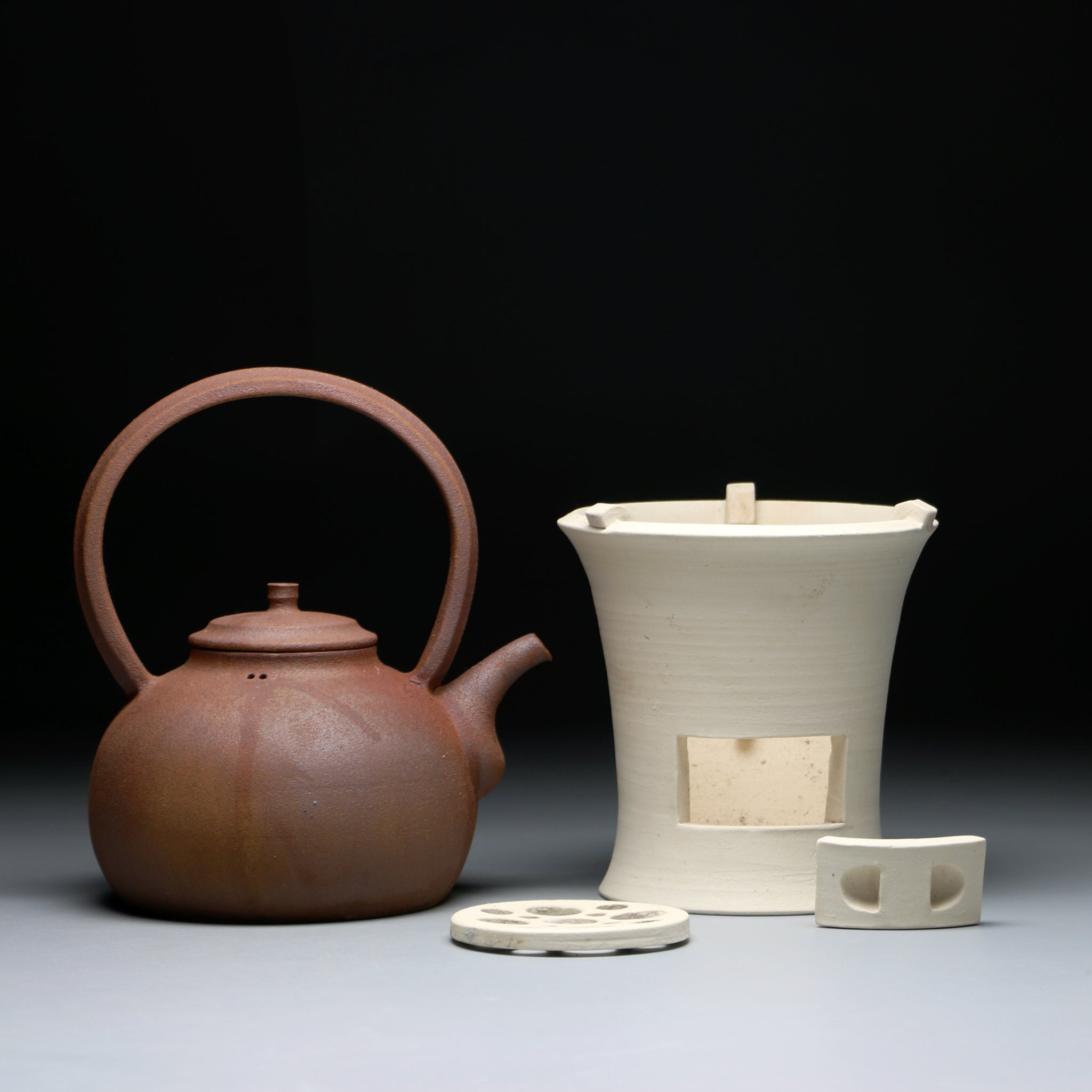 750ml clay kettle and stove set