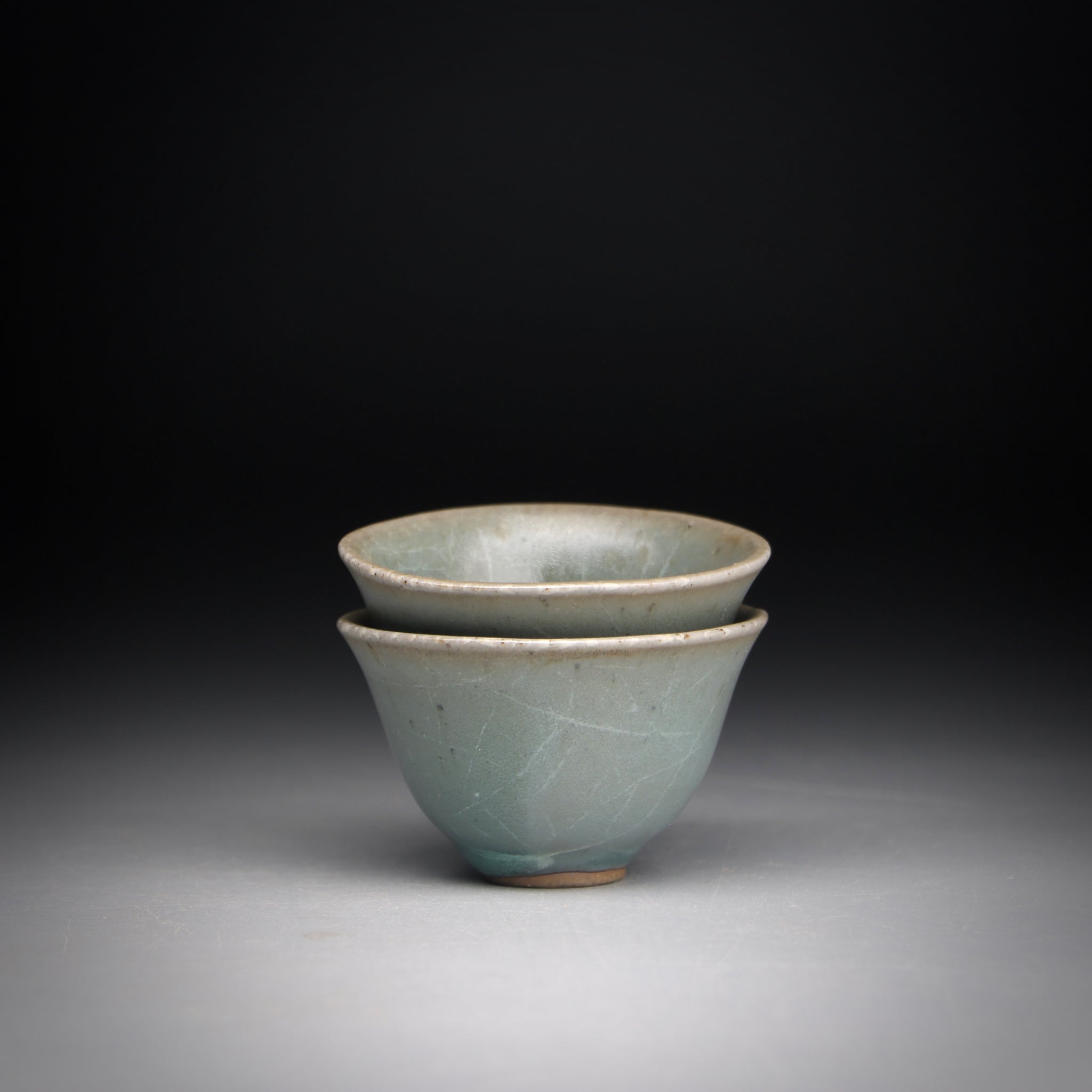 Crackle Celadon teacup set 40 ml x 2 C