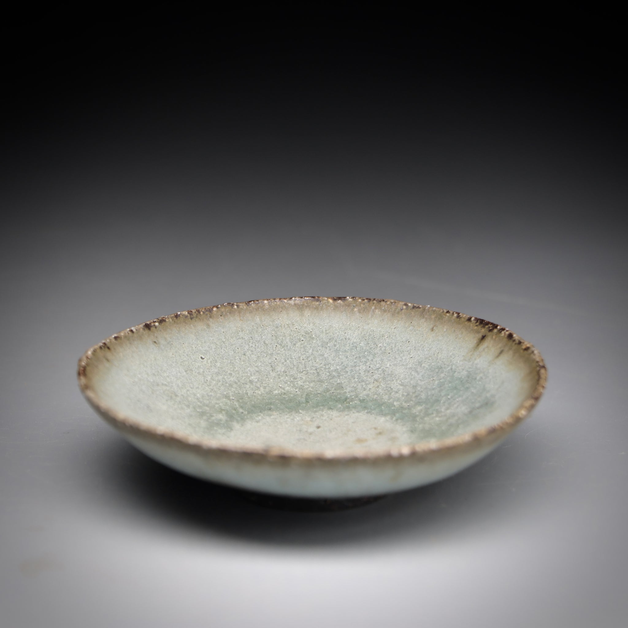 crackle celadon tea plate 9cm
