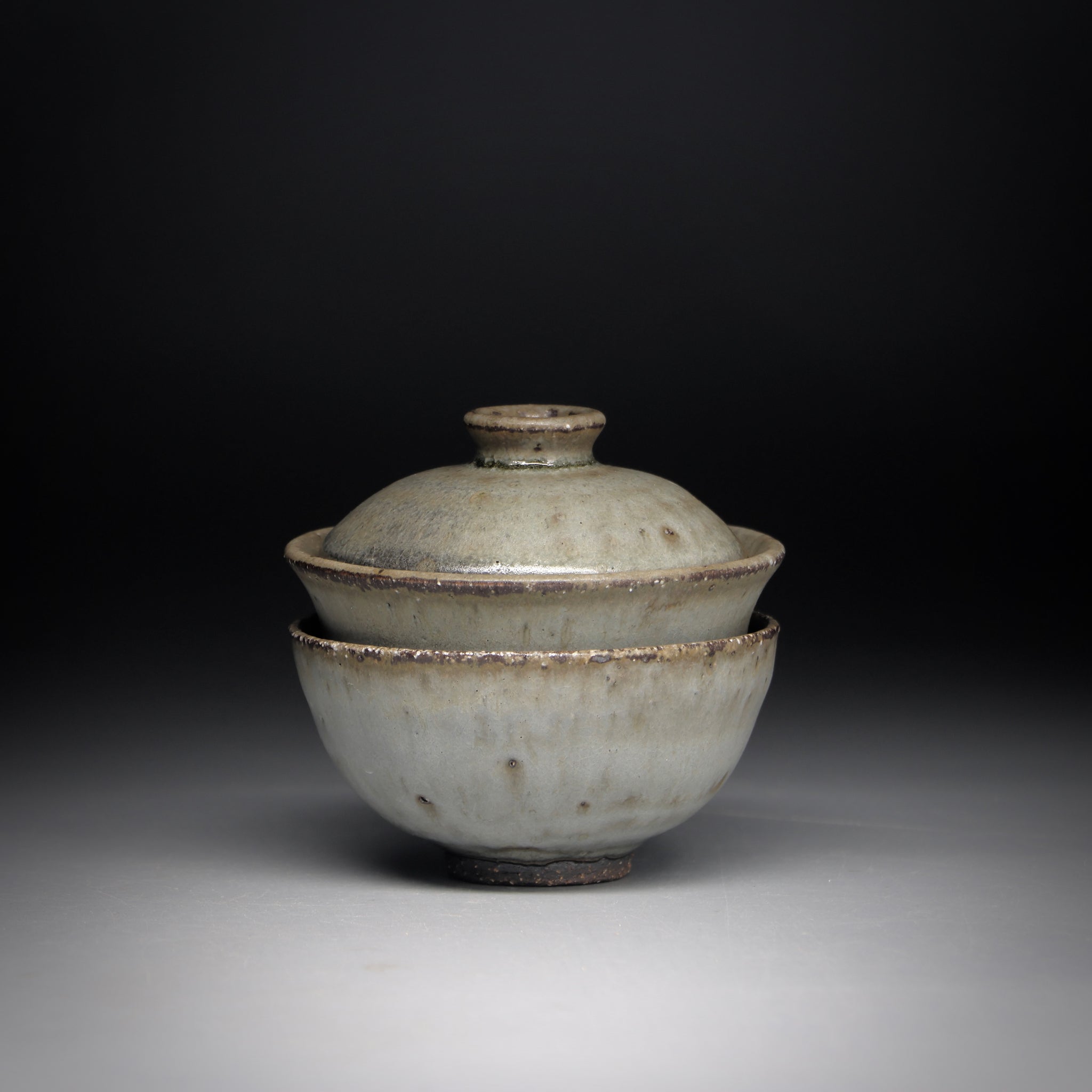 Rustic Celadon gaiwan cup set 100ml F