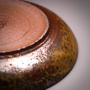 ash glazed plate / teapot stand 14.8cm