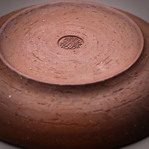 raw clay plate / teapot stand 15.4cm diameter