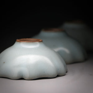 small celadon flower teacup set 30ml x 3