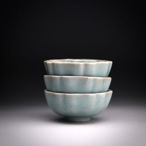 celadon flower teacup set 50ml x 3