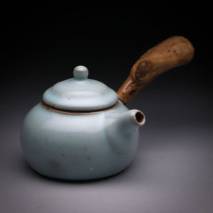 Celadon teapot wood handle 140ml B