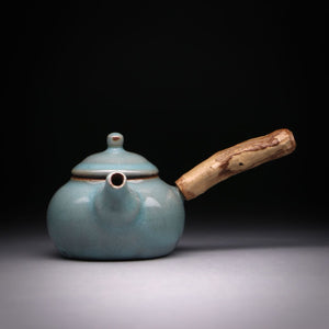 Celadon teapot wood handle 140ml C