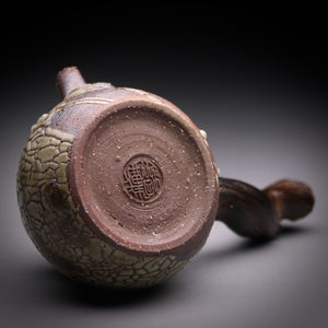 Dragon scale teapot wood handle  140ml