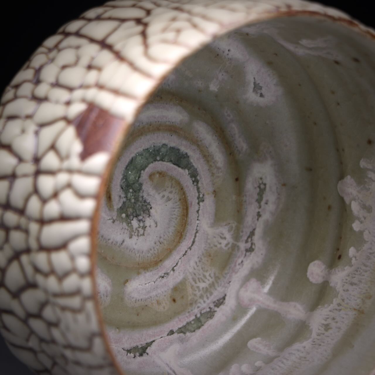 Dragon scale Chawan F 12D x 7.8H