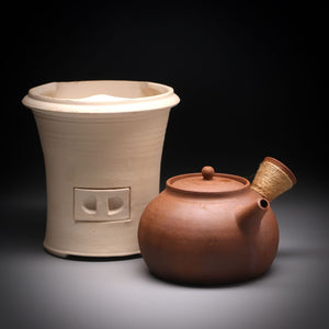 600ml clay kettle and dragon stove set