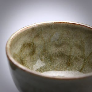 Ash glazed shibo & cup set 100ml A