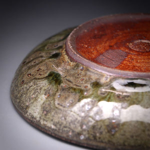 ash glazed plate / teapot stand 15cm