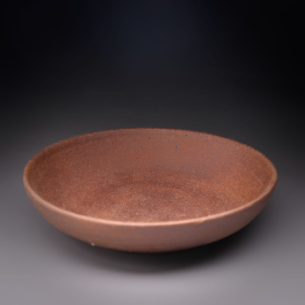 raw clay plate / teapot stand 15.6cm diameter