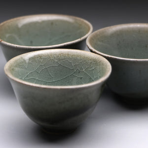 Celadon teacup set 30ml x 3 Ａ