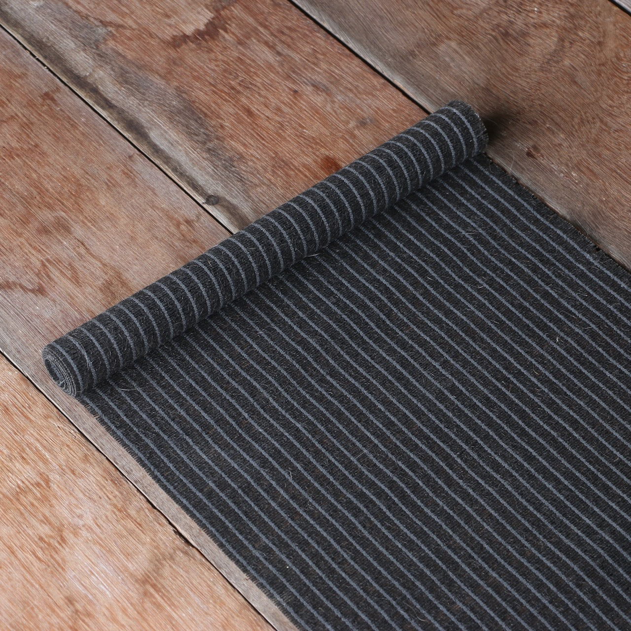 Dark grey tea table runner 90 x 30cm
