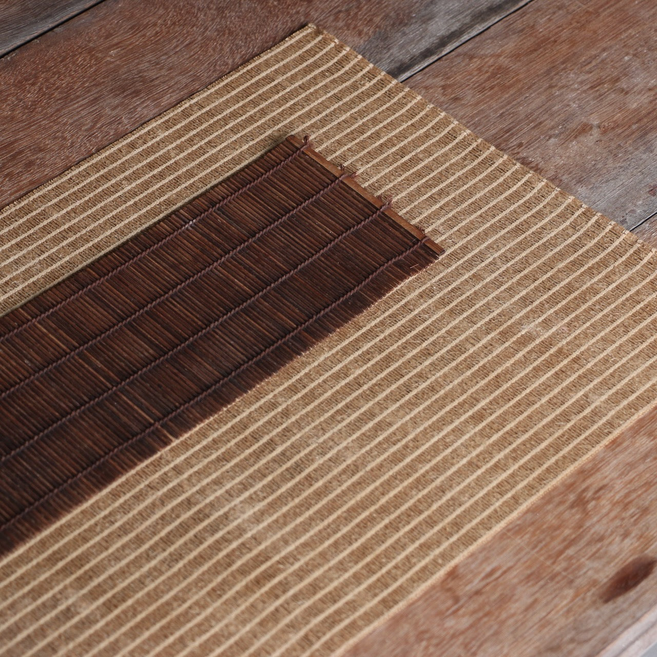 Beige tea table runner 90 x 30cm