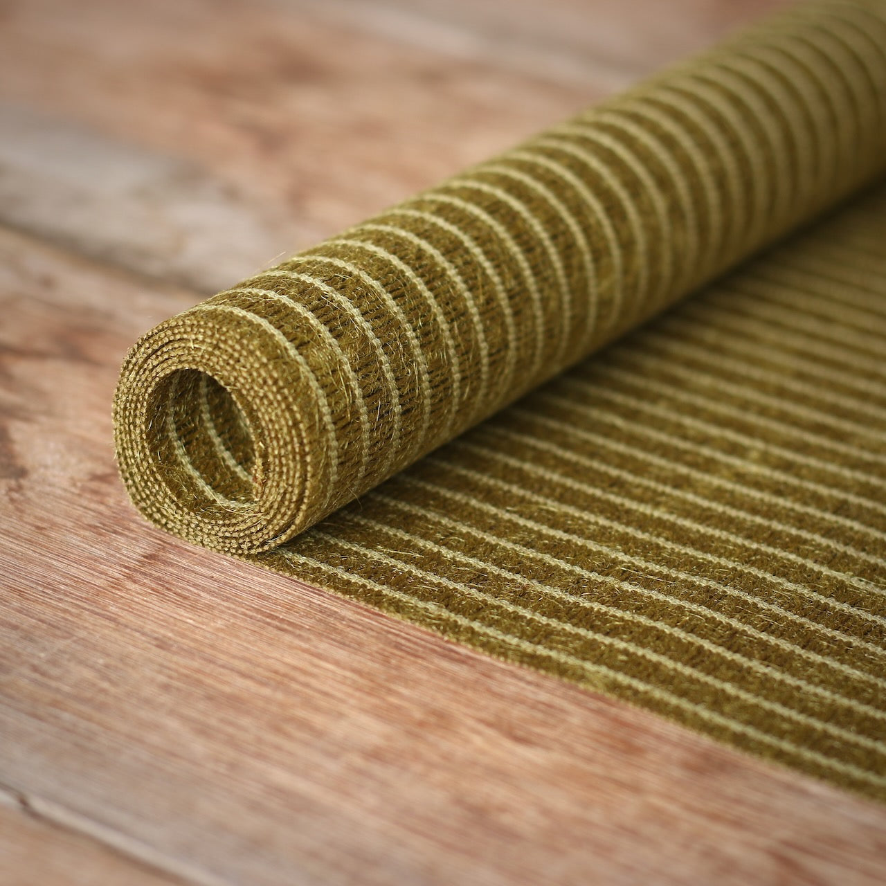 moss green tea table runner 90 x 30cm