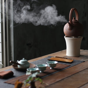 Dark grey tea table runner 90 x 30cm